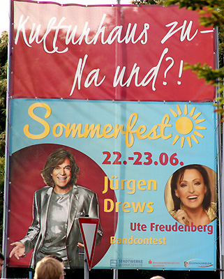 Werbeplakat zum Stadtfest in Ludwigsfelde 2012